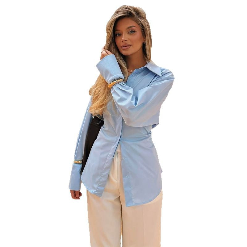Blouse à manches longues élégante pour femmes avec coupe structurée Chic und Stil