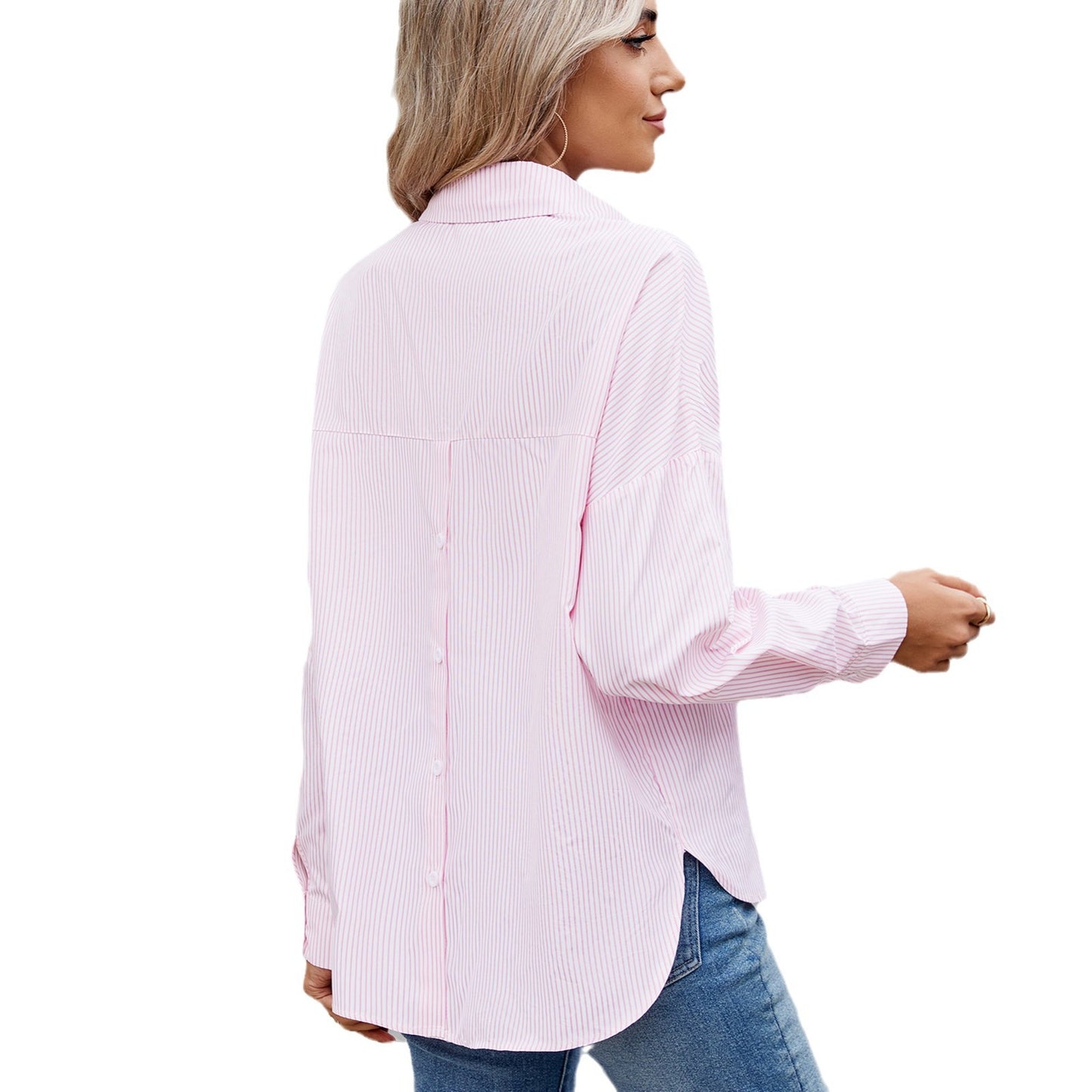 Blouse rayée pour femmes avec une coupe élégante et une coupe moderne Chic und Stil