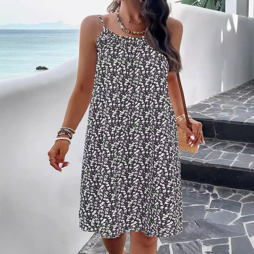 Femmes Robe Swing Imprimé Floral Chic und Stil