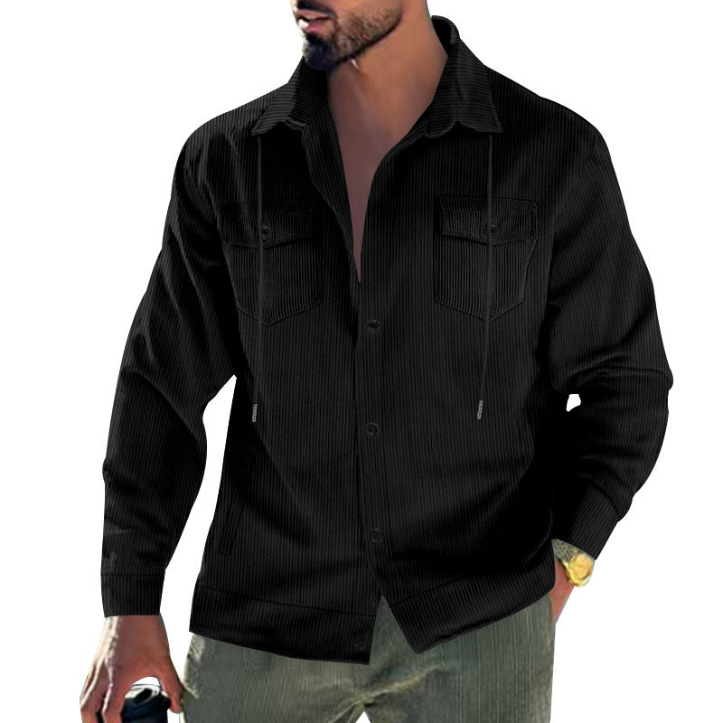 Veste en corduroy tendance pour hommes avec poches poitrine pratiques et design structuré Chic und Stil