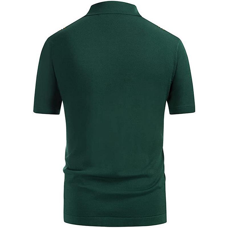 Chemise à manches courtes pour hommes avec motif à rayures graphiques Chic und Stil