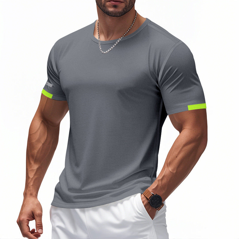 T-shirt fonctionnel pour hommes avec design respirant et détails réfléchissants Chic und Stil