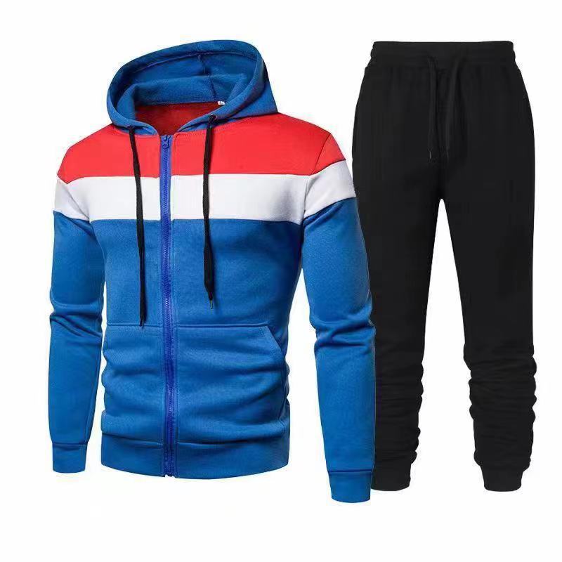 Costume de sport pour hommes avec haut à capuche fonctionnel et pantalons de jogging confortables Chic und Stil