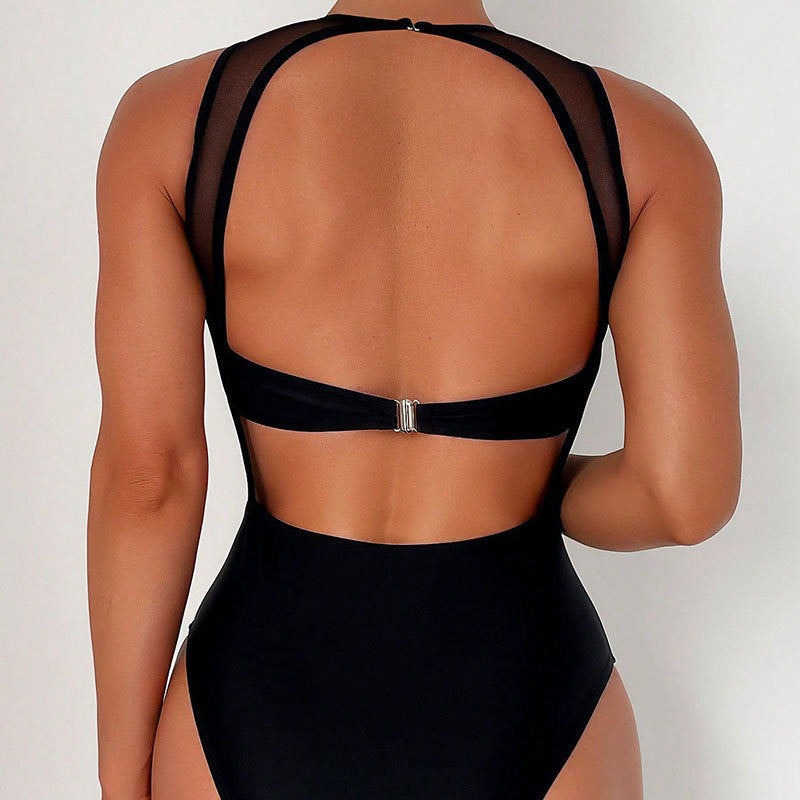 Maillot de bain sportif à encolure haute pour femmes Chic und Stil