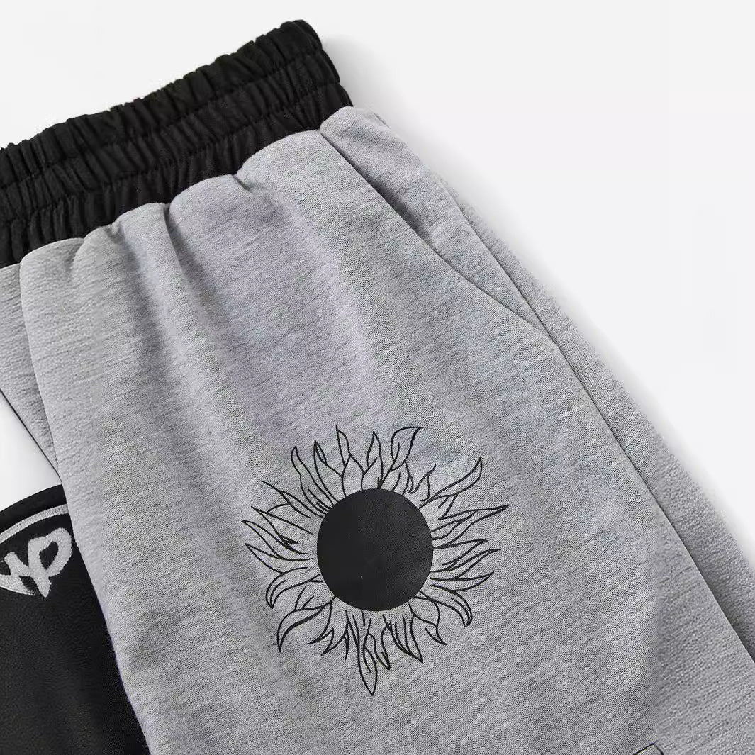 Shorts de loisirs pour femmes avec imprimé planétaire et taille élastique Chic und Stil