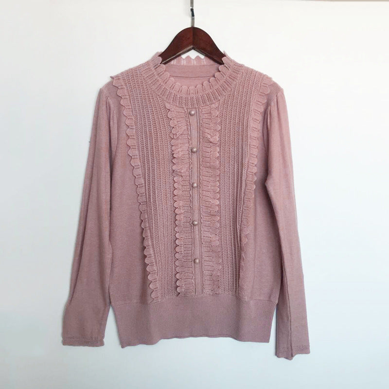 Pull en tricot froncé pour femme Chic und Stil