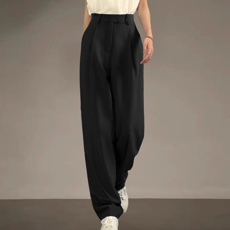 Pantalons plissés taille haute pour femmes Chic und Stil 1750847341