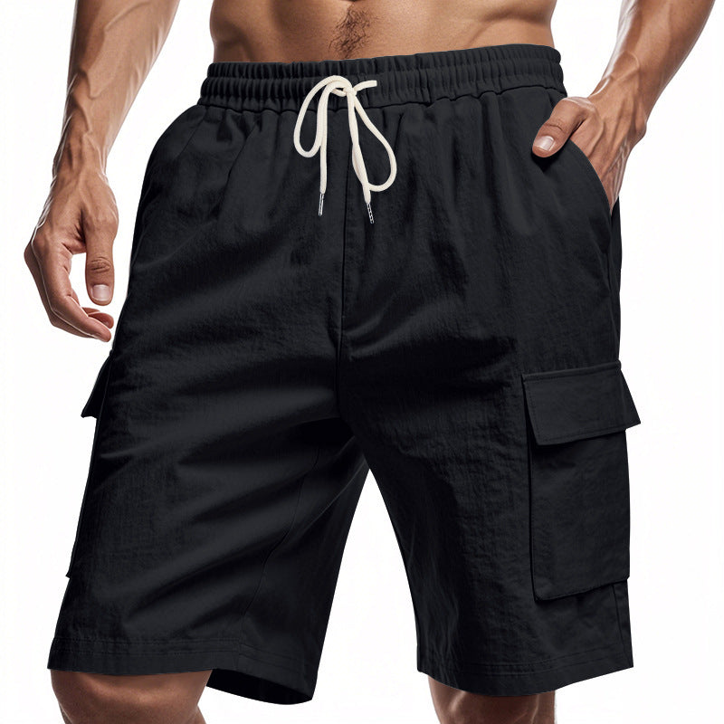 Shorts cargo pour hommes avec taille élastique et poches latérales pratiques Chic und Stil