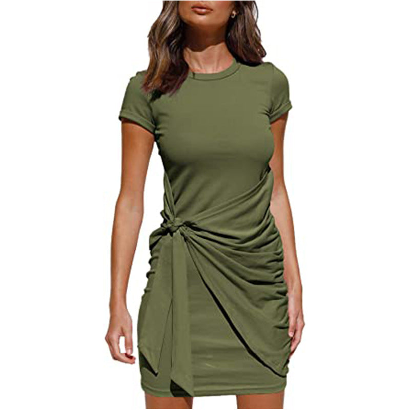 Robe mini à volants pour femmes avec lien latéral Chic und Stil