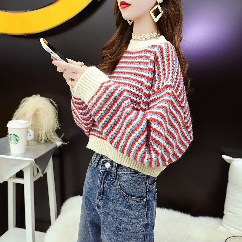 Pull en tricot à vagues pour femmes avec coupe oversized Chic und Stil