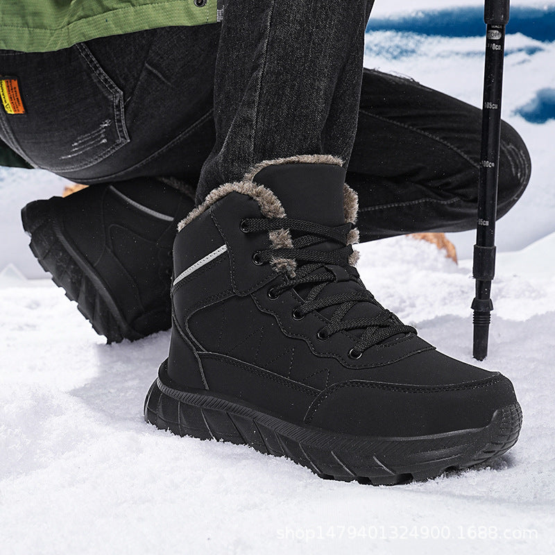Bottes d'hiver hautes pour femmes avec doublure douillette et semelle accrocheuse Chic und Stil