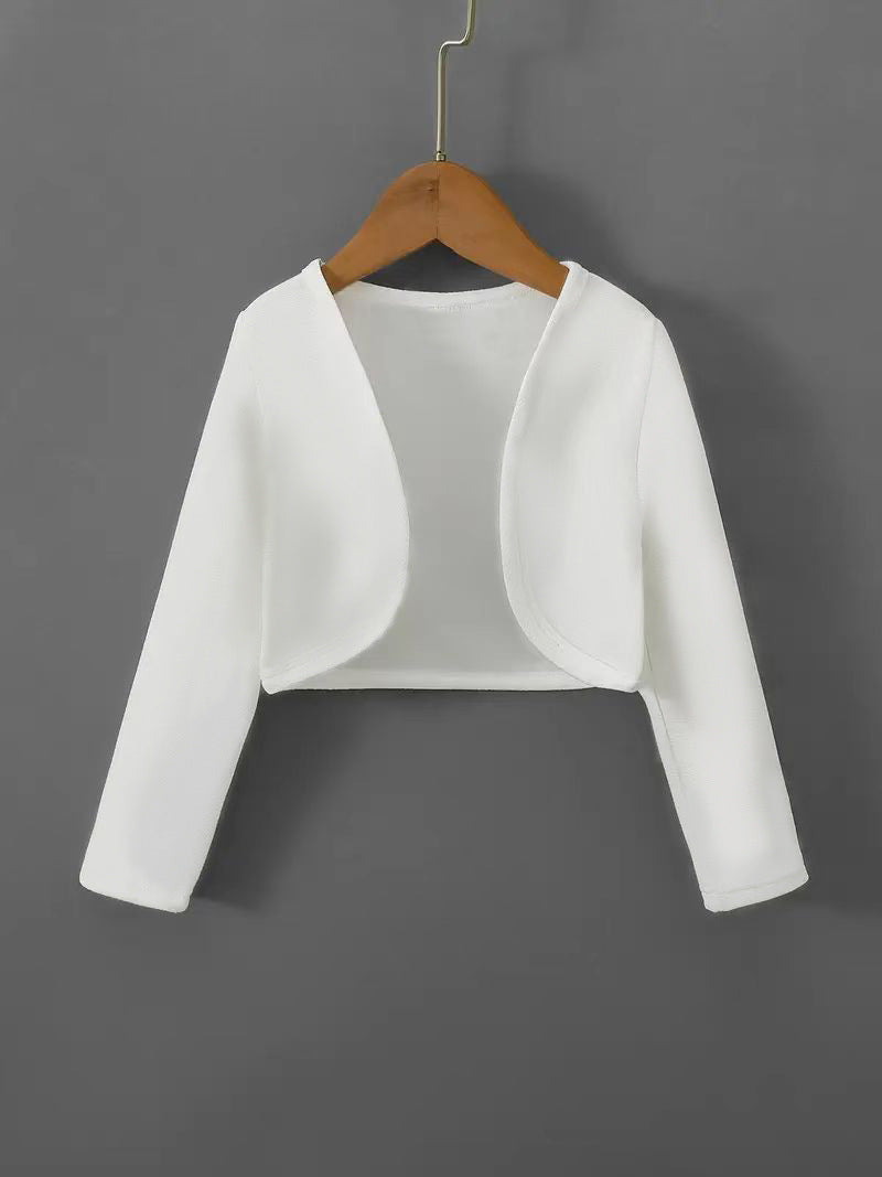 Cardigan court pour femme avec coupe ouverte et manches longues Chic und Stil
