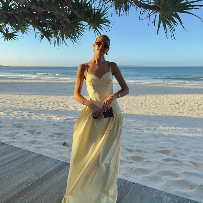 Robe maxi élégante en A pour femmes Chic und Stil