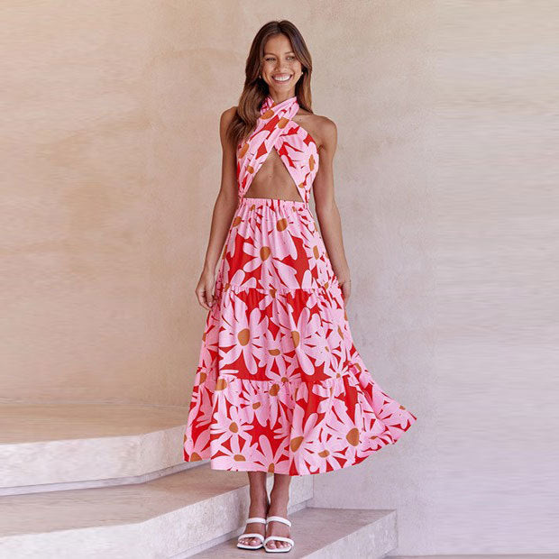Robe Maxi Collier Bohémienne Chic und Stil
