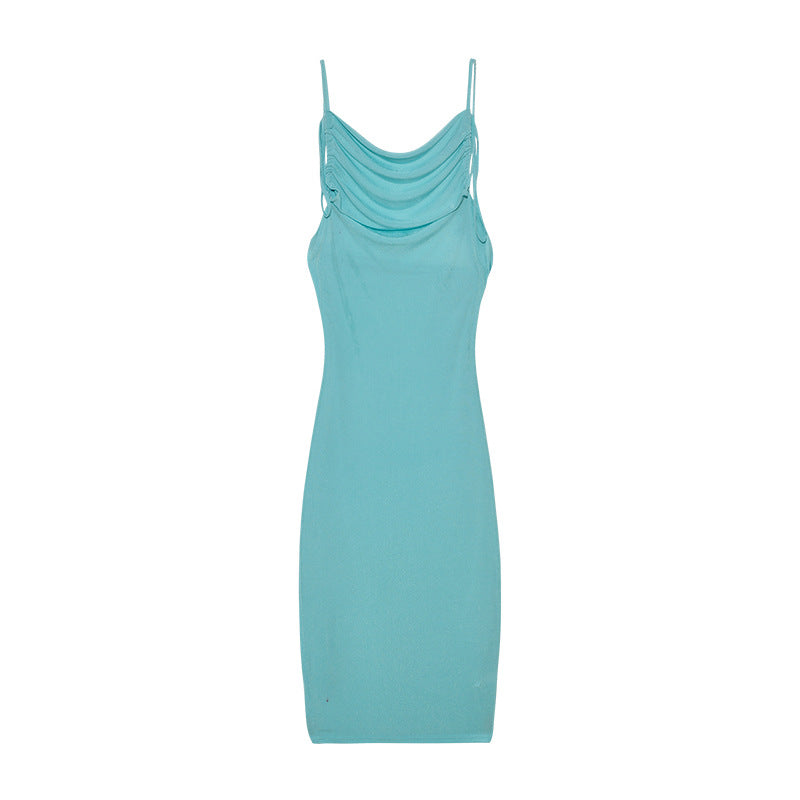 Robe moulante à volants pour femmes avec bretelles réglables Chic und Stil