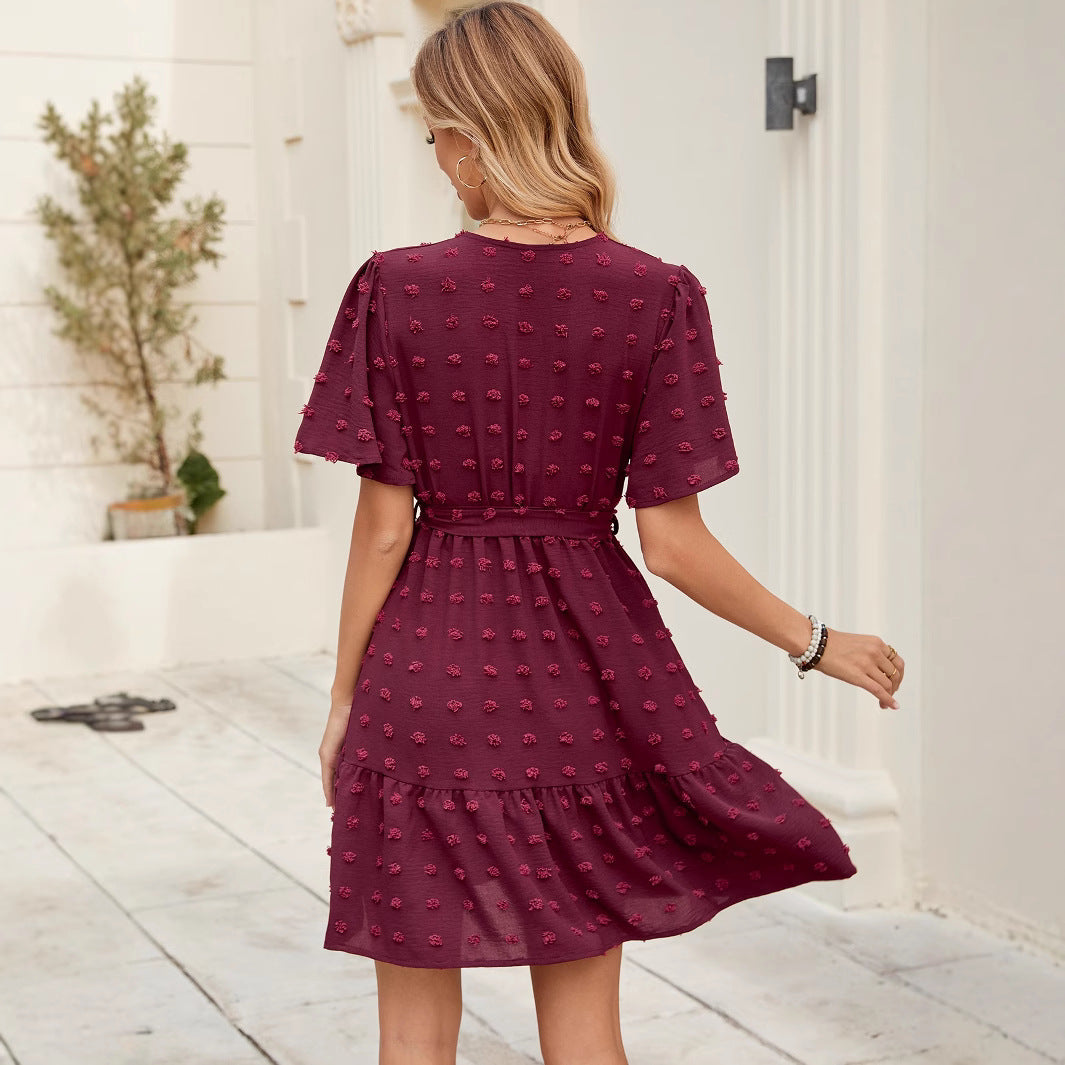 Robe portefeuille superposée Chic und Stil pour femmes