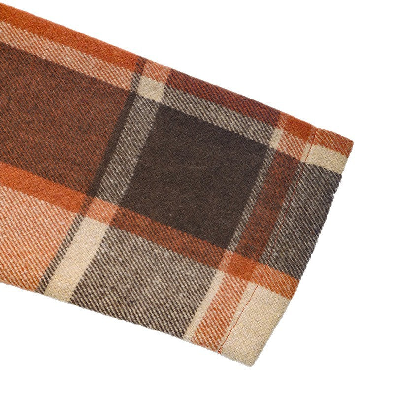 Dames Blazer à carreaux en mélange de laine douce Chic und Stil