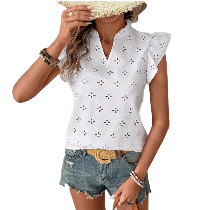 Chemisier en dentelle brodé pour femmes Chic und Stil