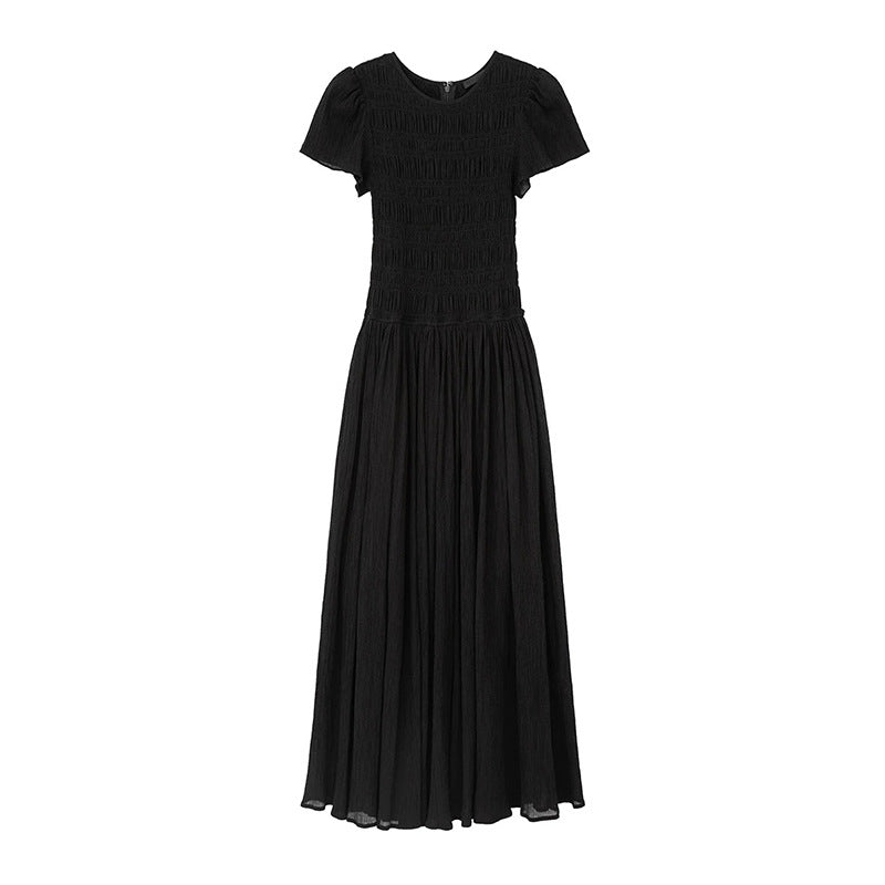 Robe maxi fluide pour femme avec manches à volants Chic und Stil