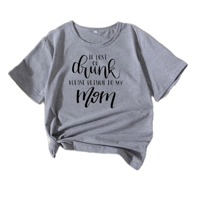 T-shirt humor doux en coton pour femmes Chic und Stil