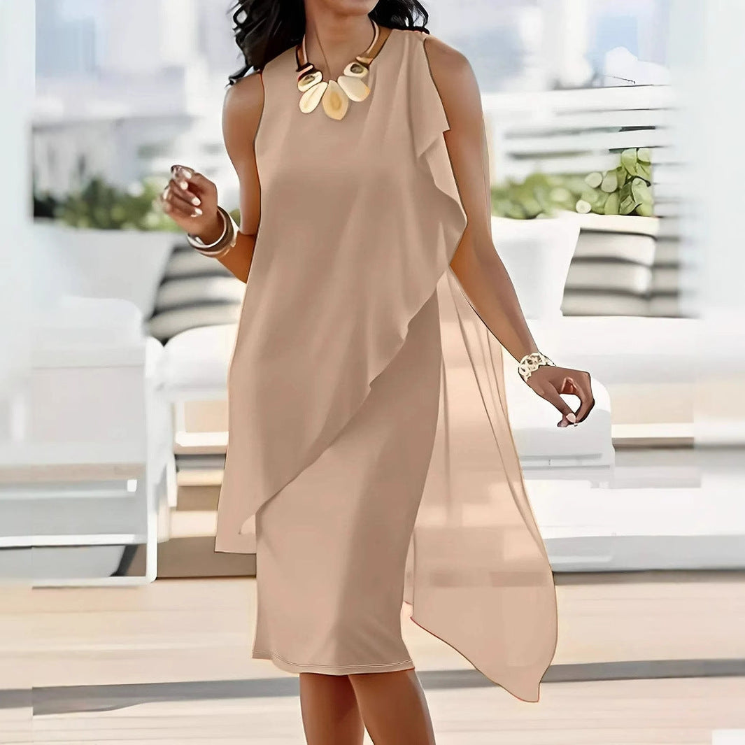 Robe maxi asymétrique Damen Chic und Stil