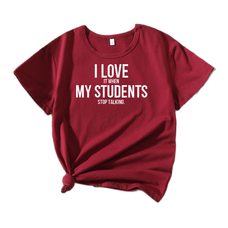 T-shirt humor enseignant de loisirs pour femmes Chic und Stil