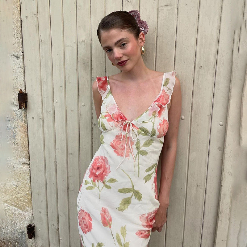 Dames robe de nuit à motif floral Chic und Stil