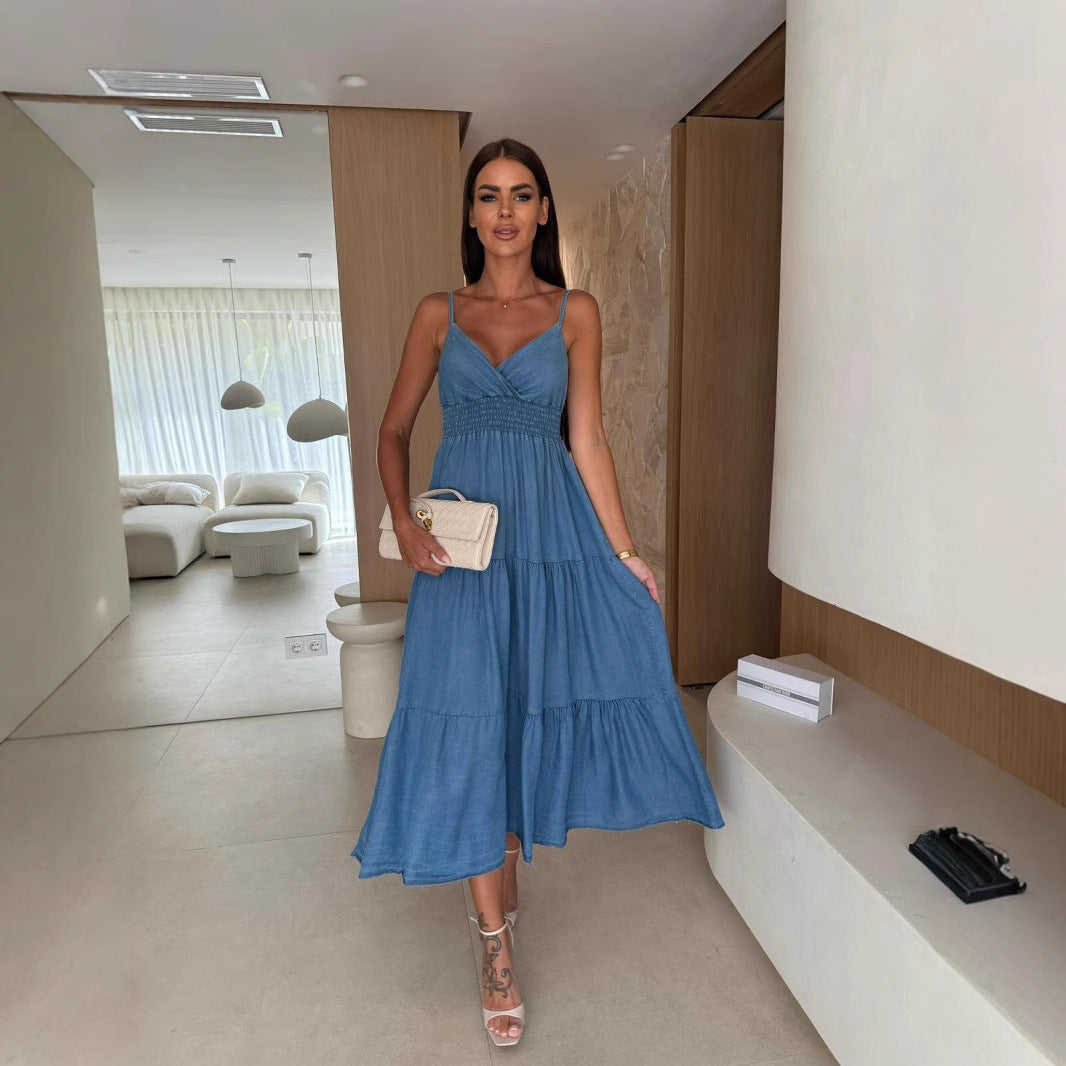 Robe midi élégante pour femmes Chic und Stil