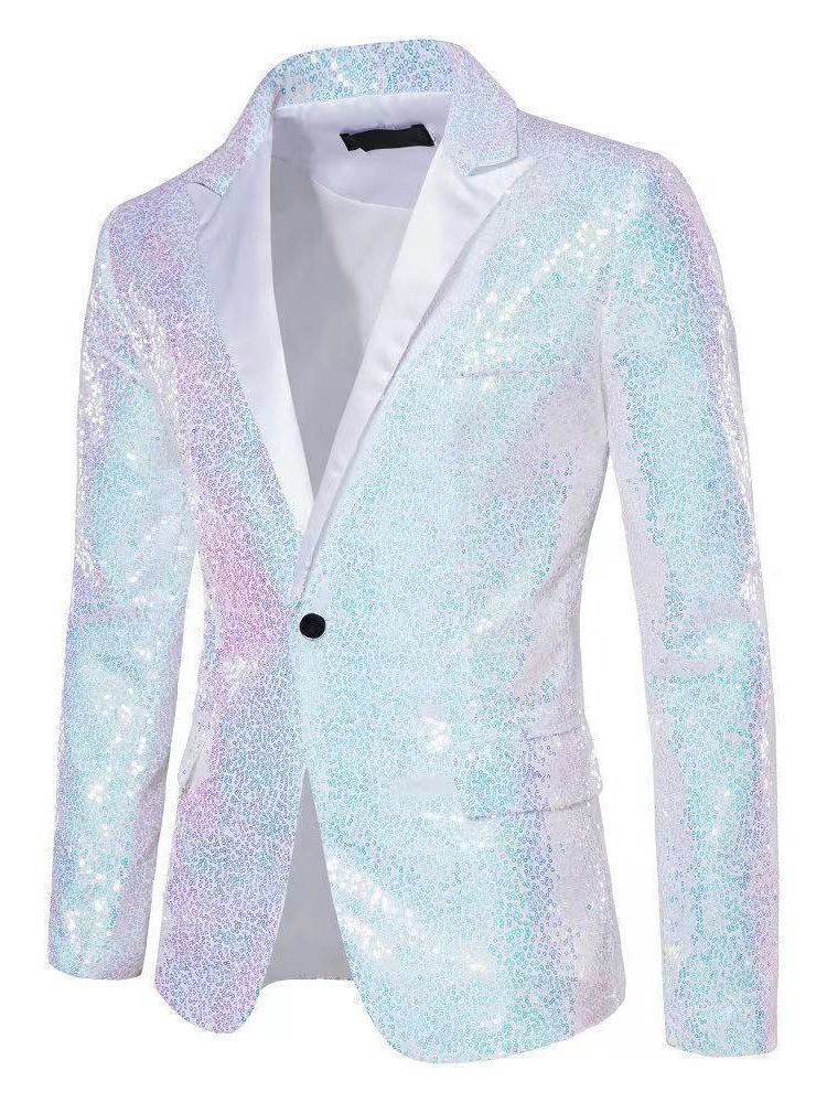 Blazer élégant en sequins pour hommes avec des accents décoratifs raffinés Chic und Stil