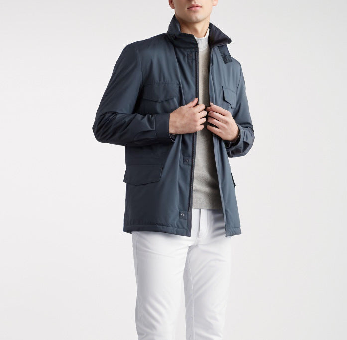 Functional jacket for men with an urban style featuring practical pockets Chic und Stil