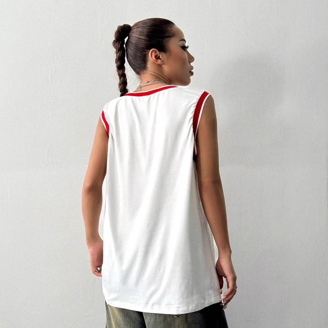 Dame Débardeur de sport avec impression numérique accrocheuse Chic und Stil