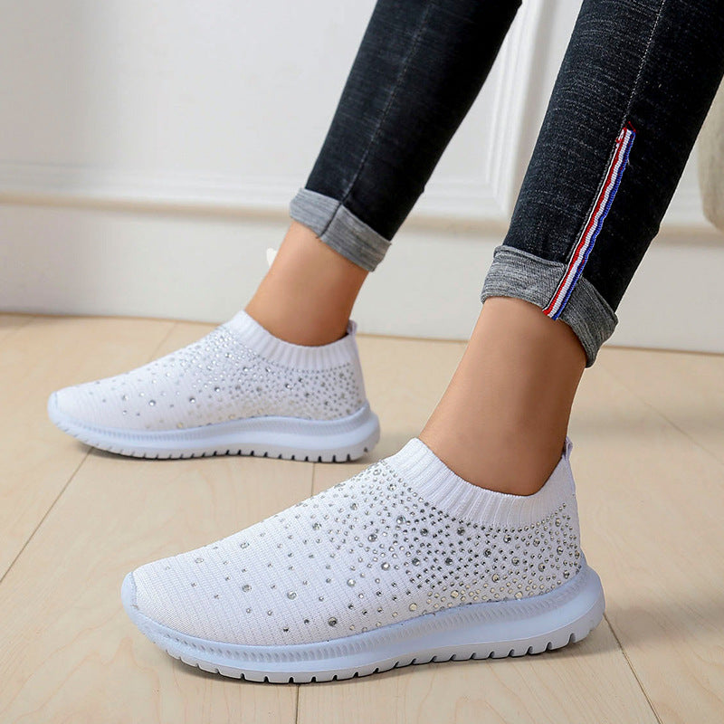 Dames Baskets à Paillettes Sportives Chic und Stil