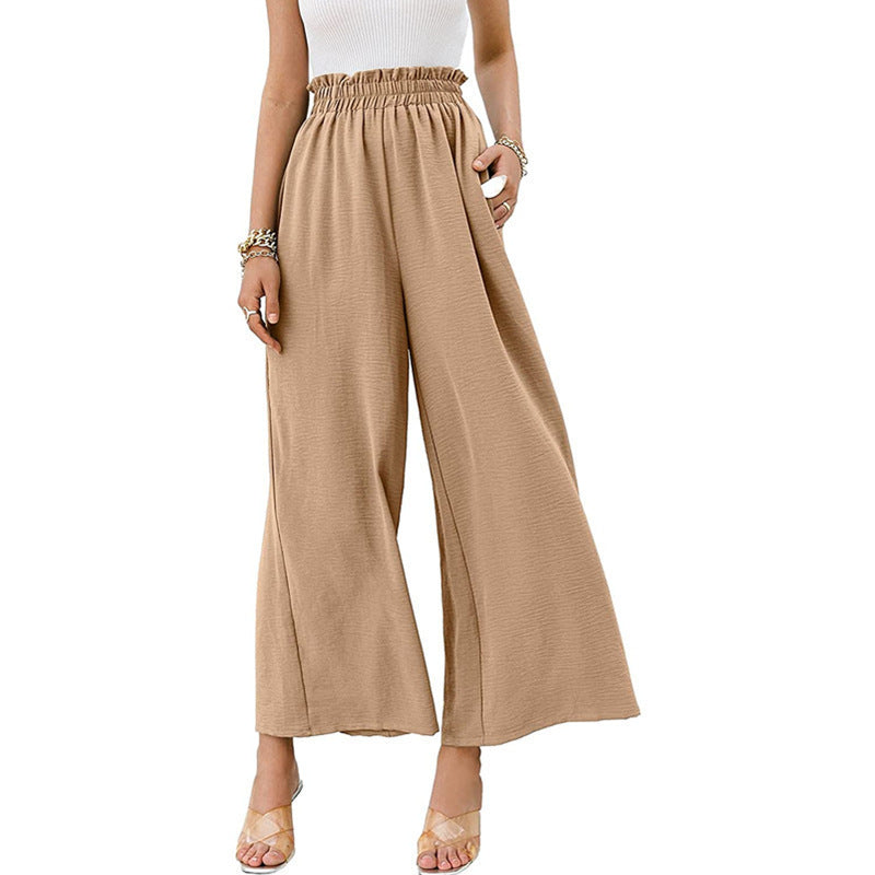 Pantalons à jambes larges avec taille élastique pour femmes Chic und Stil