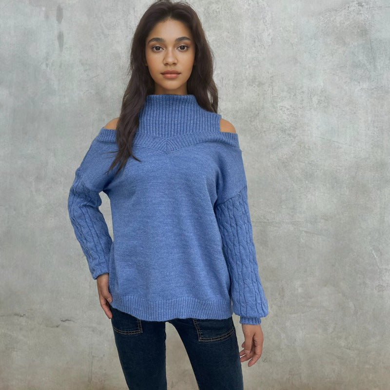 Pull femmes à manches dénudées et motif en torsades Chic und Stil