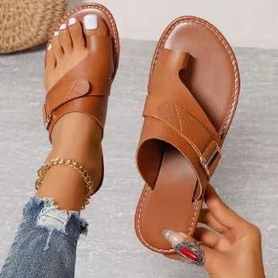 Sandales en cuir de loisirs pour femmes Chic und Stil