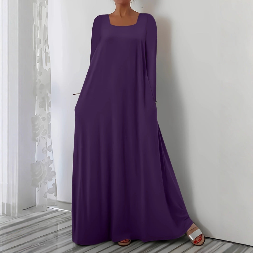 Robe maxi à coupe ample pour femmes avec poches pratiques Chic und Stil
