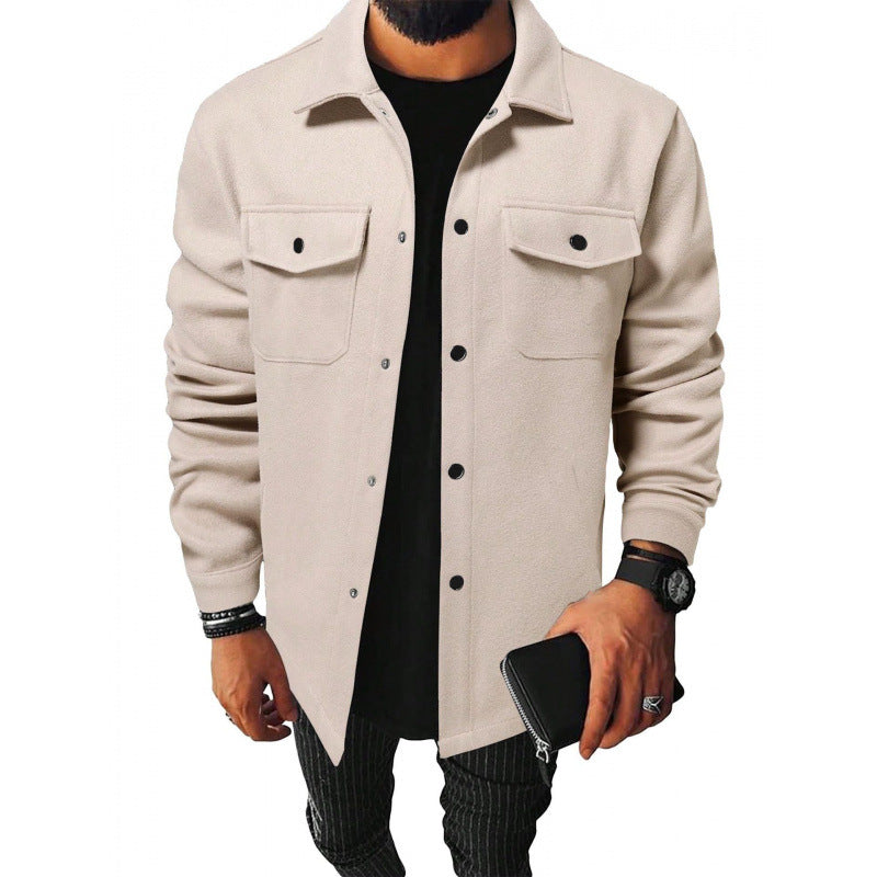 Chemise de veste pour hommes en matériau robuste avec poches pratiques Chic und Stil