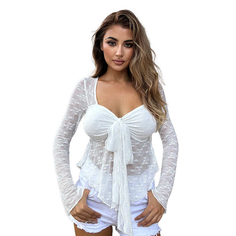 Blouse cravate élégante pour dames Chic und Stil