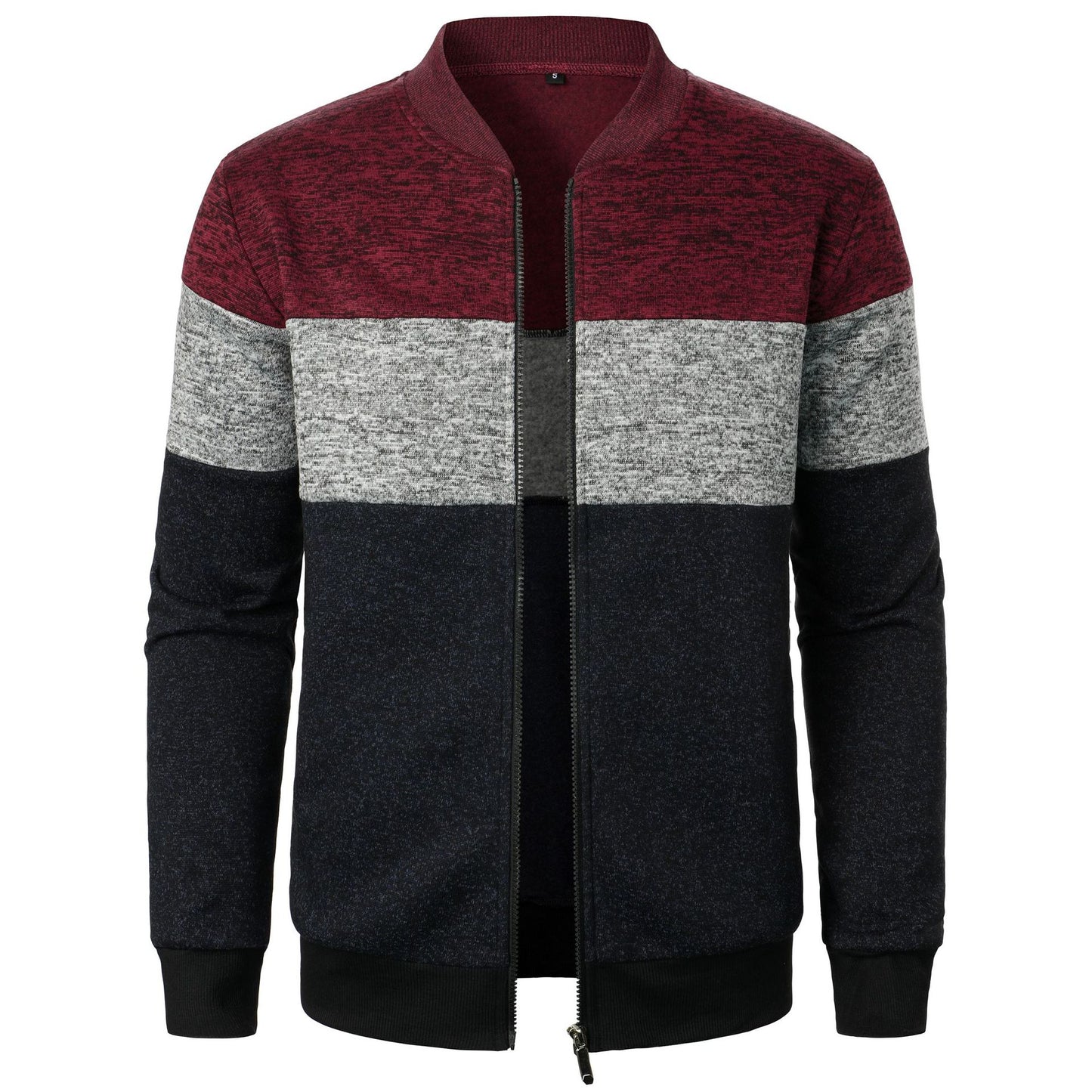 Veste de sport pour hommes avec motif de rayures modernes et finition élastique Chic und Stil