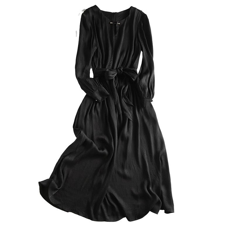 Robe Midi Élégante pour Femmes avec Taille Cintrée Chic und Stil