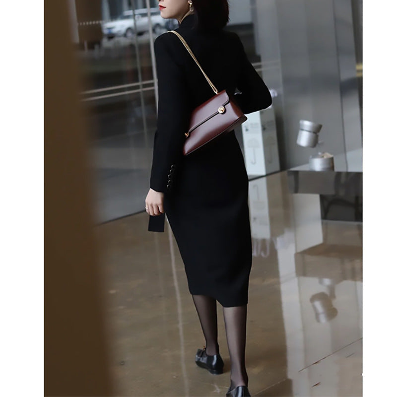 Robe enveloppante ajustée pour femmes avec poches Chic und Stil