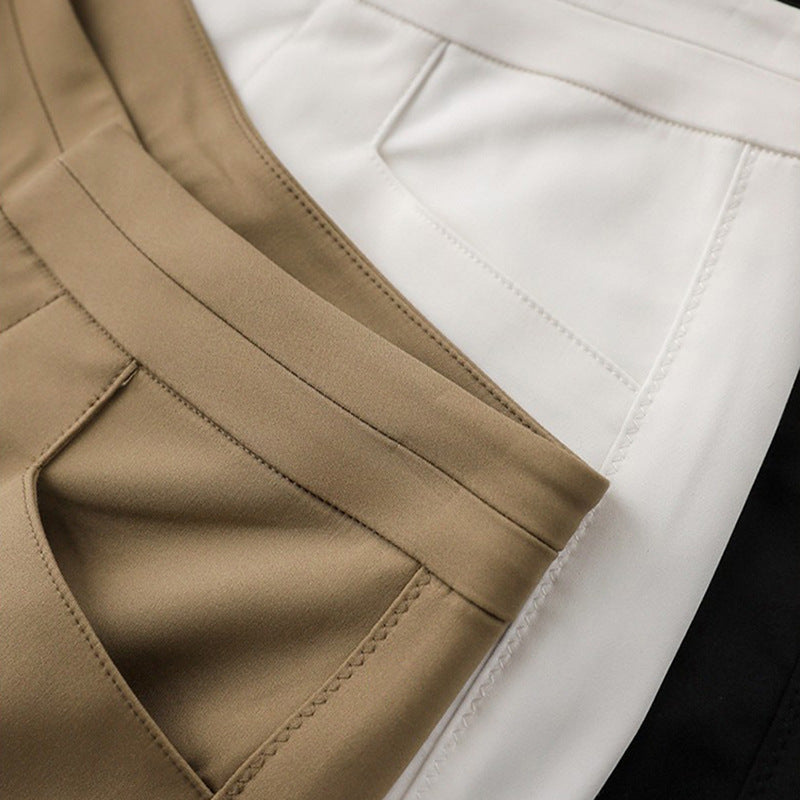 Pantalons ajustés taille haute pour femmes avec détails de poches Chic und Stil