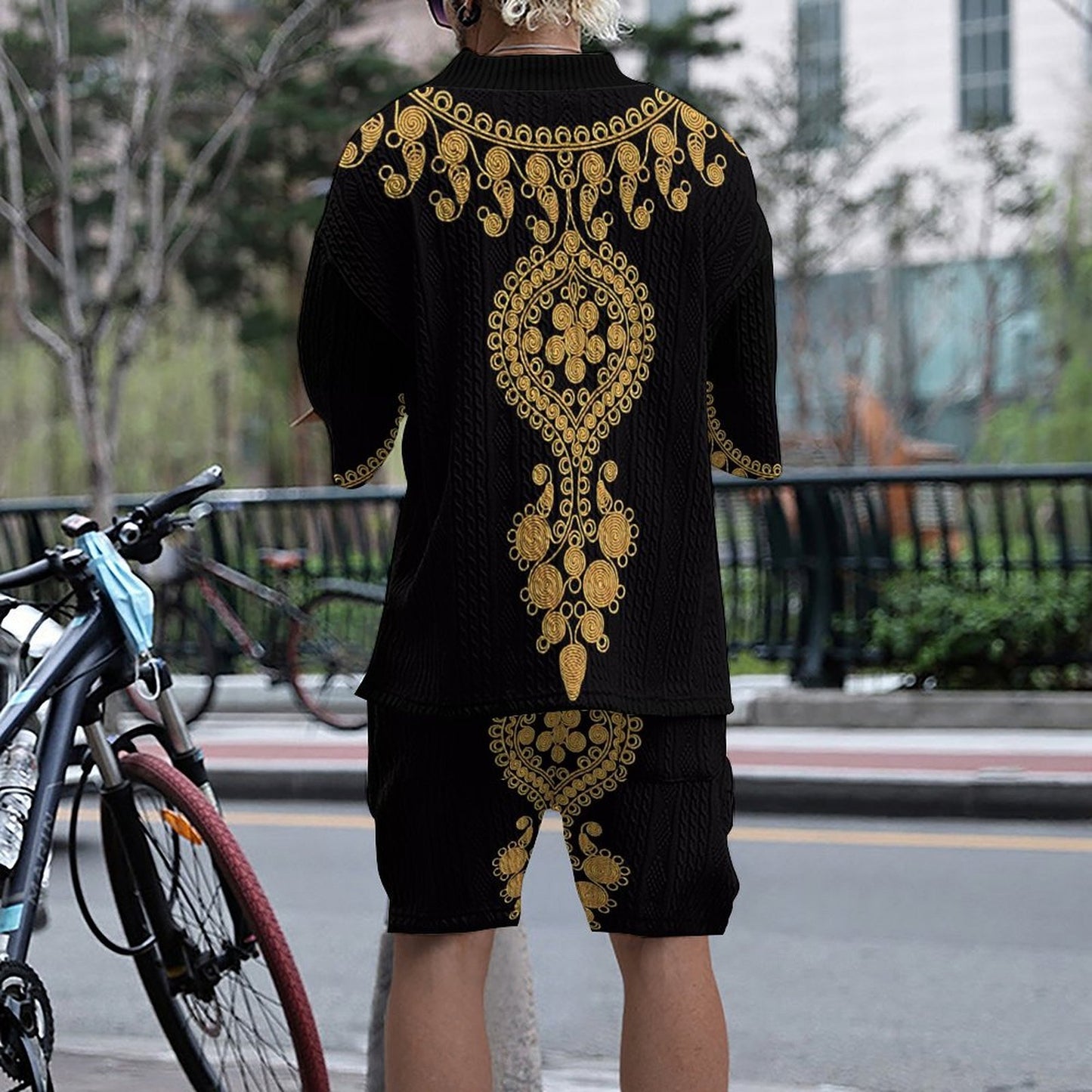 T-shirt décontracté à manches courtes pour hommes et shorts au design urbain Chic und Stil