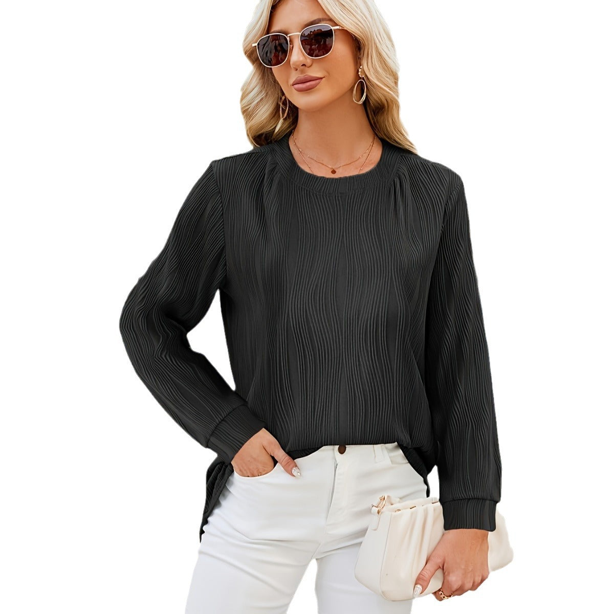 Blouse longue décontractée et respirante pour femmes Chic und Stil