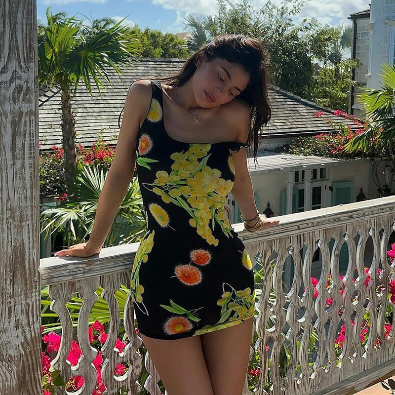 Robe Mini Imprimé Floral Chic und Stil Femme