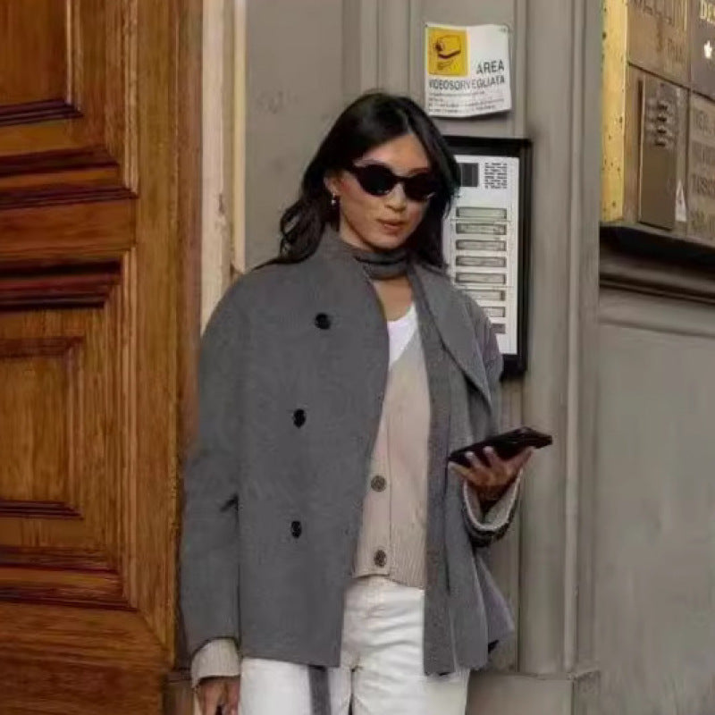 Blazer cropped à la mode pour dames Chic und Stil