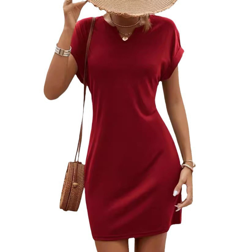 Robe t-shirt stretch de loisirs pour femmes Chic und Stil