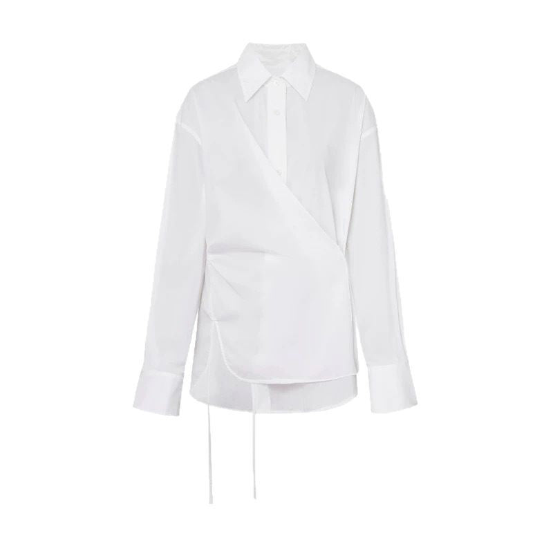 Blouse à boutons asymétrique pour femmes Chic und Stil