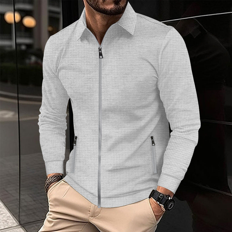 Veste de transition tendance pour hommes avec fermeture éclair et poches pratiques Chic und Stil