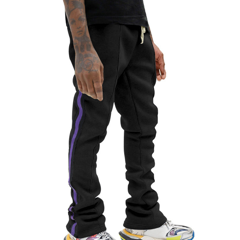 Men's sports pants with side stripes and adjustable waist Chic and Style
